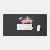 Joyeux Hanukkah chien teckel (Clavier et souris)