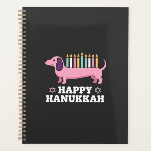 Joyeux Hanukkah chien teckel (Devant)