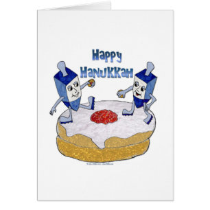 Joyeux Hanukkah Toupie de Hanukkah Beignet