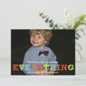 Joyeux heureux tout Carte photo de vacances (Debout devant)