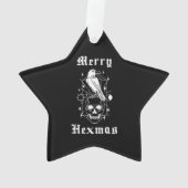Joyeux Hexmas Sorcier Crâne Éffrayant Witchcraft (dos)