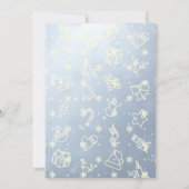 Joyeux hiver Noël neige Globe Carte photo (Dos)