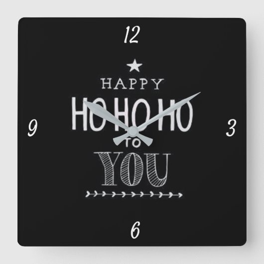 *JOYEUX HO HO HO À VOUS* HORLOGE DE NOËL (Recto)