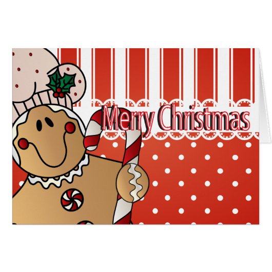 Joyeux homme en pain d'épice de Noël (Devant horizontal)