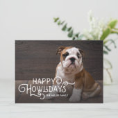 Joyeux Howlidays | Carte photo de vacances pour an (Debout devant)