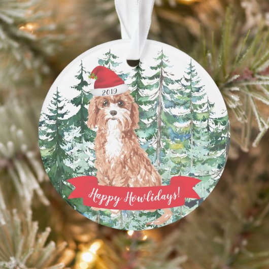 Joyeux Howlidays Cavapoo Chien Noël (Arbre)