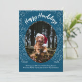 Joyeux Howlidays Chien animal de compagnie carte d (Debout devant)