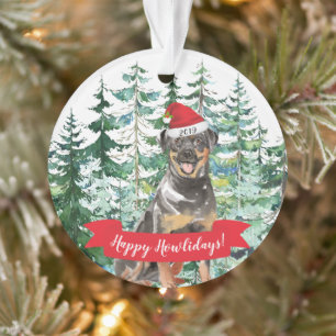 Joyeux Howlidays Chien Rottweiler Noël