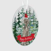 Joyeux Howlidays Chien Weimaraner Noël (devant)
