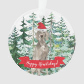 Joyeux Howlidays Chien Weimaraner Noël (devant)