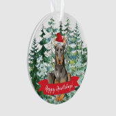 Joyeux Howlidays Doberman Noël (devant)