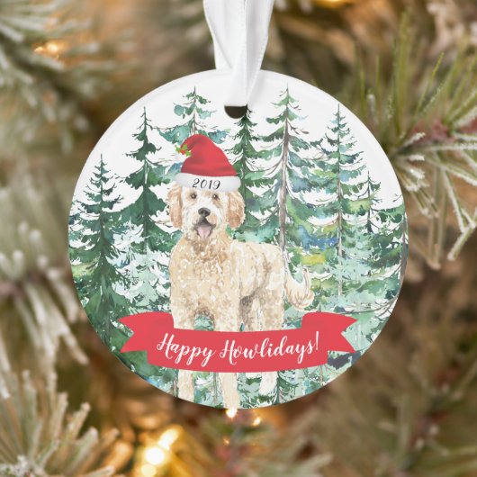 Joyeux Howlidays Golden Doodle Dog Noël (Arbre)