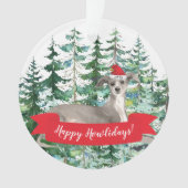 Joyeux Howlidays Italien Greyhound Chig Noël (devant)