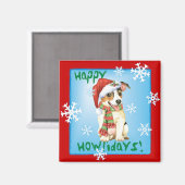 Joyeux Howlidays Jack Russell Terrier Magnet (Recto/Verso)