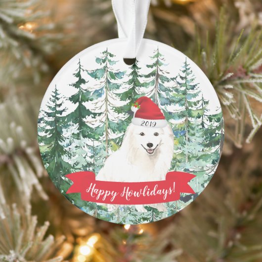 Joyeux Howlidays Japonais Spitz Dog Noël (Arbre)