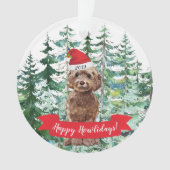 Joyeux Howlidays Marron Chien Cockapoo Noël (devant)