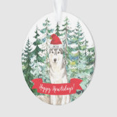 Joyeux Howlidays Noël de Husky Dog en Sibérie (devant)