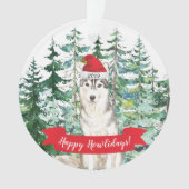 Joyeux Howlidays Noël de Husky Dog en Sibérie (devant)