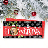 Joyeux HOWLidays Ornament Chien Photo Carte de Noë