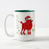 Joyeux Howlidays Poodle Coffee Mug (Gauche)