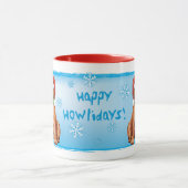 Joyeux Howlidays Rhodesian Ridgeback Mug (Centre)