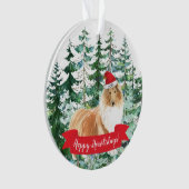 Joyeux Howlidays Rough Collie Dog Christmas (devant)