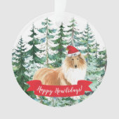 Joyeux Howlidays Rough Collie Dog Christmas (devant)