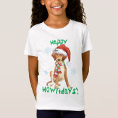 Joyeux Howlidays Saluki T-Shirt (Devant)