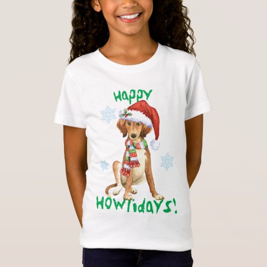 Joyeux Howlidays Saluki T-Shirt (Devant)