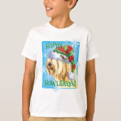 Joyeux Howlidays Tibétain Terrier T-Shirt (Devant)
