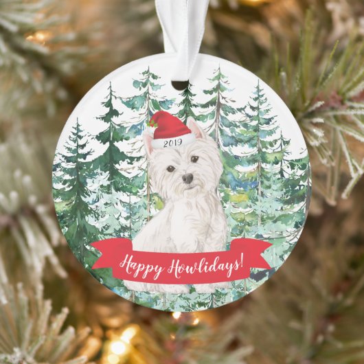 Joyeux Howlidays Westie Dog Christmas (Arbre)