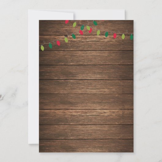 Joyeux HulaDays Noël Luau Invitation (Dos)