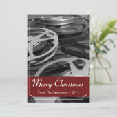 Joyeux Invitation de films personnalisés de Noël R (Debout devant)