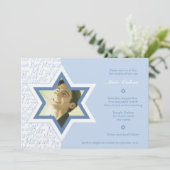 Joyeux - invitation de Mitzvah de barre (Debout devant)