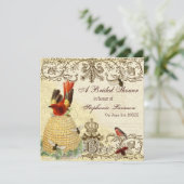 Joyeux Invitation d'invitation pour une douche de (Debout devant)