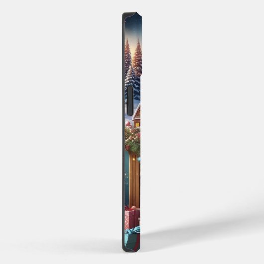 Joyeux iPhone Noël 14 Coque dur (Verso / Droite)