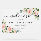 Joyeux Jamais après le signe acrylique Mariage giv (Recto)