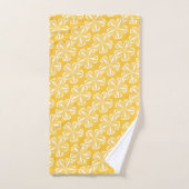 Joyeux Jaune Stripes Floral Polka Dot (Serviette à main)
