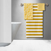 Joyeux Jaune Stripes Floral Polka Dot