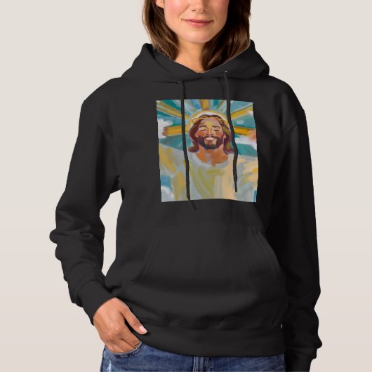 Joyeux Jésus Sweat - shirt à capuche (Devant)