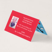 Joyeux jeu de cartes rouge Noël de Llama (Back)