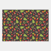 Joyeux jeu de papier d'enveloppement de mélange (Devant)