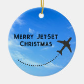 Joyeux Jeu Jet-Set ornement de Noël -Sky (Devant)