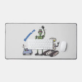 Joyeux joli dessin de trois robots trio (Clavier et souris)