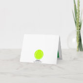 Joyeux Joueur de Tennis Carte Vacances (Dos)