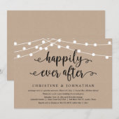 Joyeux Jour Après, Invitation de Mariage en Intime (Devant / Derrière)