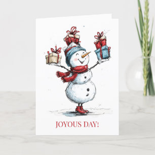 Joyeux Jour ! Carte de Noël