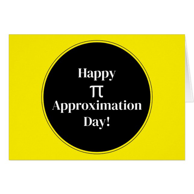 Joyeux Jour d'Approximation Pi Juillet 22 Juillet  (Devant horizontal)