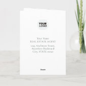 Joyeux jour de fermeture Carte de voeux immobilier (Dos)