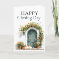 Joyeux jour de fermeture Carte de voeux immobilier